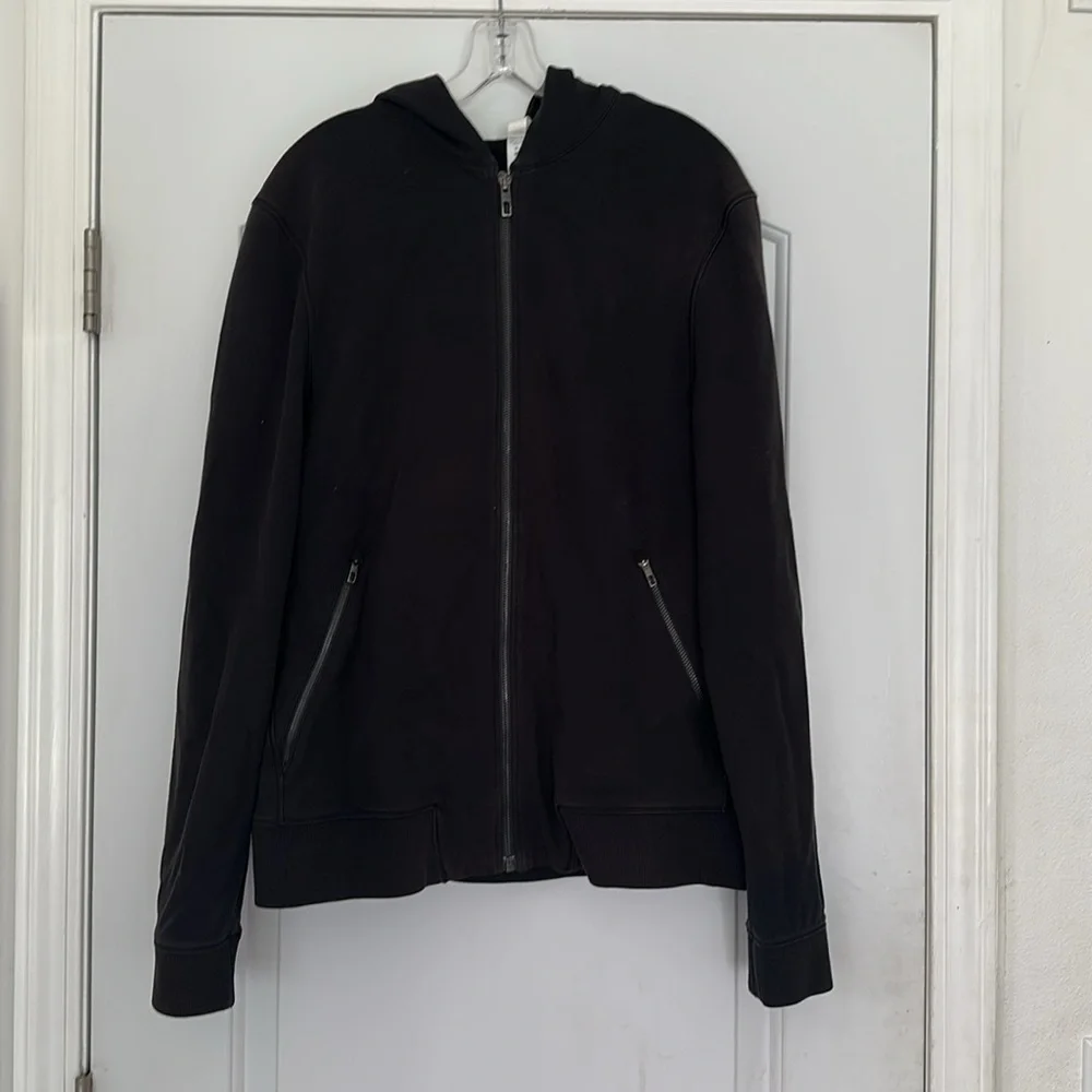 Lululemon Zip Jacket with Hood Black Men’s Sz M